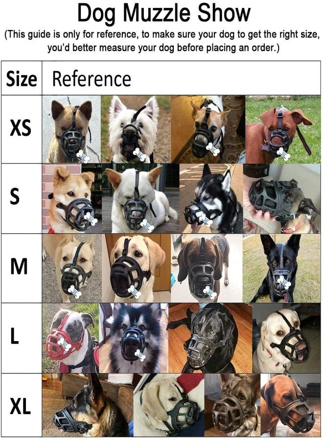 The DDS Store® Adjustable Anti-Biting Dog Soft Silica Gel Muzzle, Breathable Safety Pet Puppy Muzzles Mask for Biting,Barking,Chewing-Large, Red - Image 2